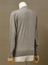 【Men's】EXTRA FINE MERINO WOOL V CARDIGAN / taupe（メンズ エクストラファインメリノウール　Vカーディガン / トープ）