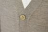 【Men's】EXTRA FINE MERINO WOOL V CARDIGAN / taupe（メンズ エクストラファインメリノウール　Vカーディガン / トープ）