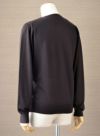 【Men's】Worsted Pure Cashmere V pullover / dark brown（メンズ 梳毛カシミヤ 100% Ｖプルオーバー / ダークブラウン）