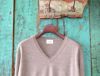 【Men's】EXTRA FINE MERINO WOOL V PULLOVER / taupe（メンズ エクストラファインメリノウール　Vプルオーバー / トープ）