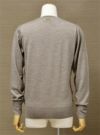 【Men's】EXTRA FINE MERINO WOOL V PULLOVER / taupe（メンズ エクストラファインメリノウール　Vプルオーバー / トープ）