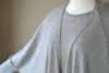 アラシャンカシミヤ１００％ 羽織りカーディガン／ライトグレイ [Primera]100% ALASHAN Cashmere　 Fling-on Cardigan / Light-gray